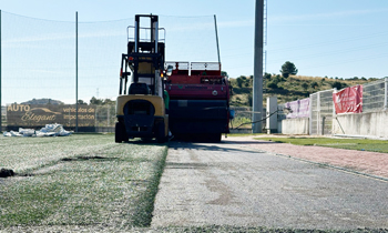 Ayuntamiento Arganda renueva el césped artificial del Estadio Fútbol