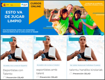 Nuevo curso de la CELAD dirigido a los deportistas con talento